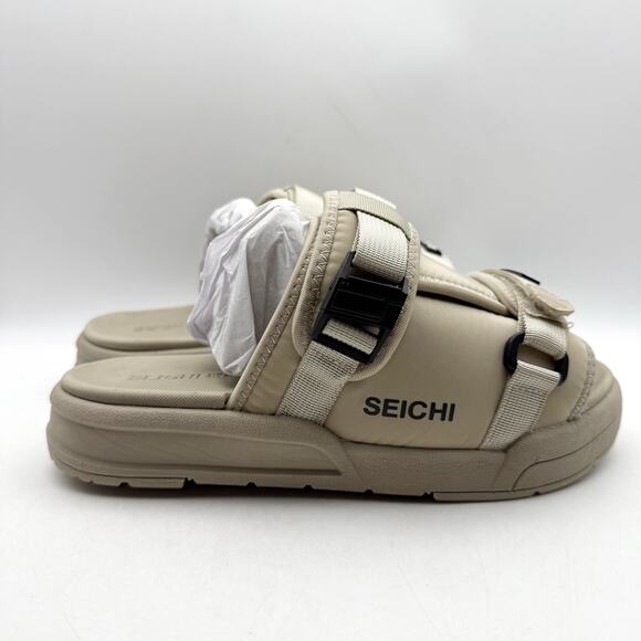 Seichi Mens Yoroi V2 Slide Sandals US 8 EU 41 Stone Tan NIB main image 10